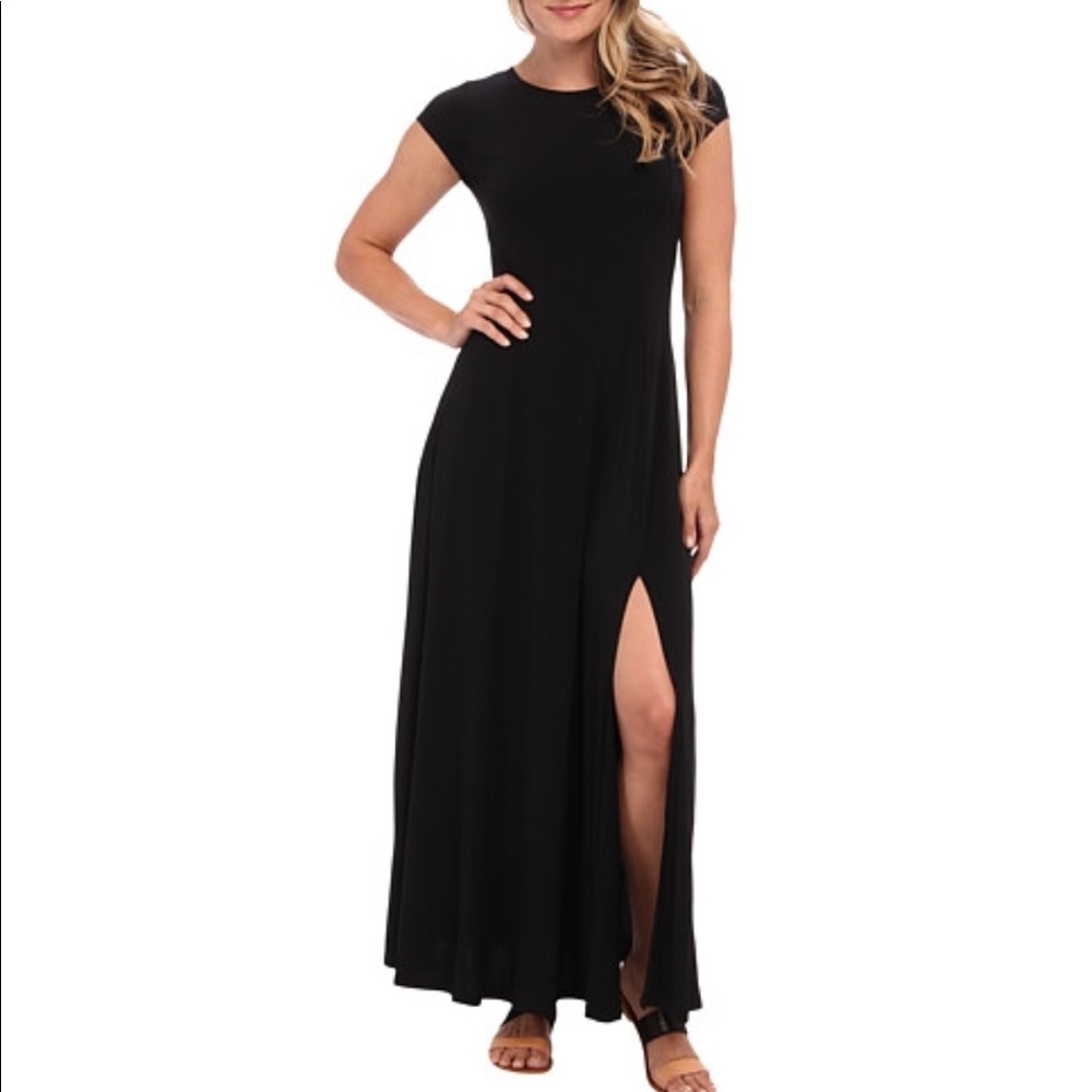 Michael Kors Black Cap Sleeve Dress